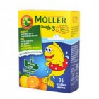 Mollers ψαράκια-μουρουνέλαιο για παιδιά σε ζελεδάκι πορτοκάλι 